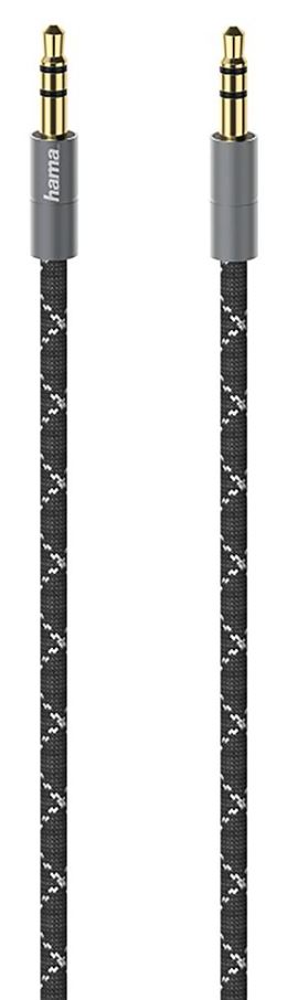 HAMA Prime Stereo audiokabel 3,5 mm s vláknovým pláštěm, 75 cm