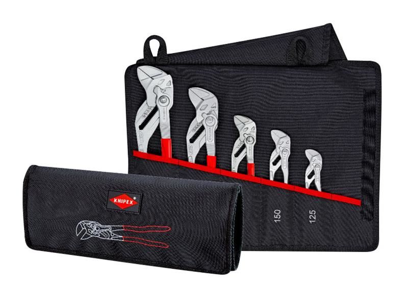Knipex Stelmoerensleutel set van 5, grijs atramentized afwerking