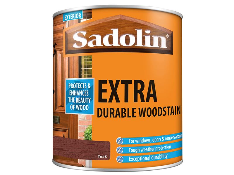Sadolin Extra Durable Woodstain - Teak, 1 Litre
