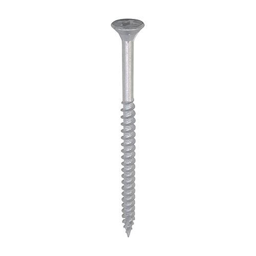 Timco C2 Strong-Fix Exterior Screws, PZ Double Countersunk, Silver, 6.0x100mm, 