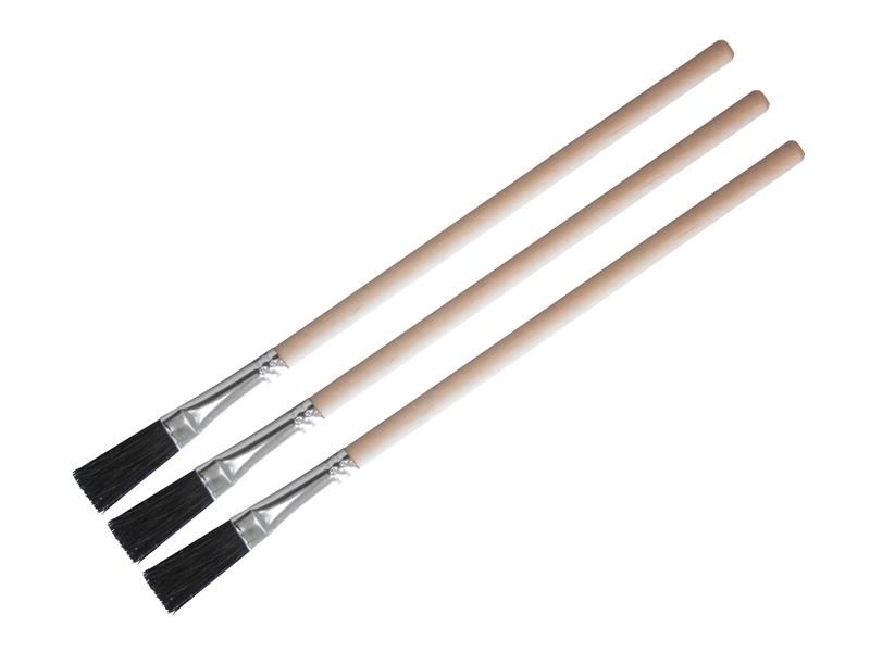 Faithfull Flux Brush Set - 3 Piece, Nylon Bristles