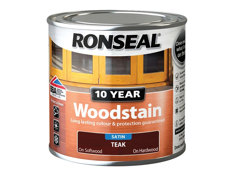 Ronseal - Βερνίκι Ξύλου 10 Χρόνων - Teak, 250ml