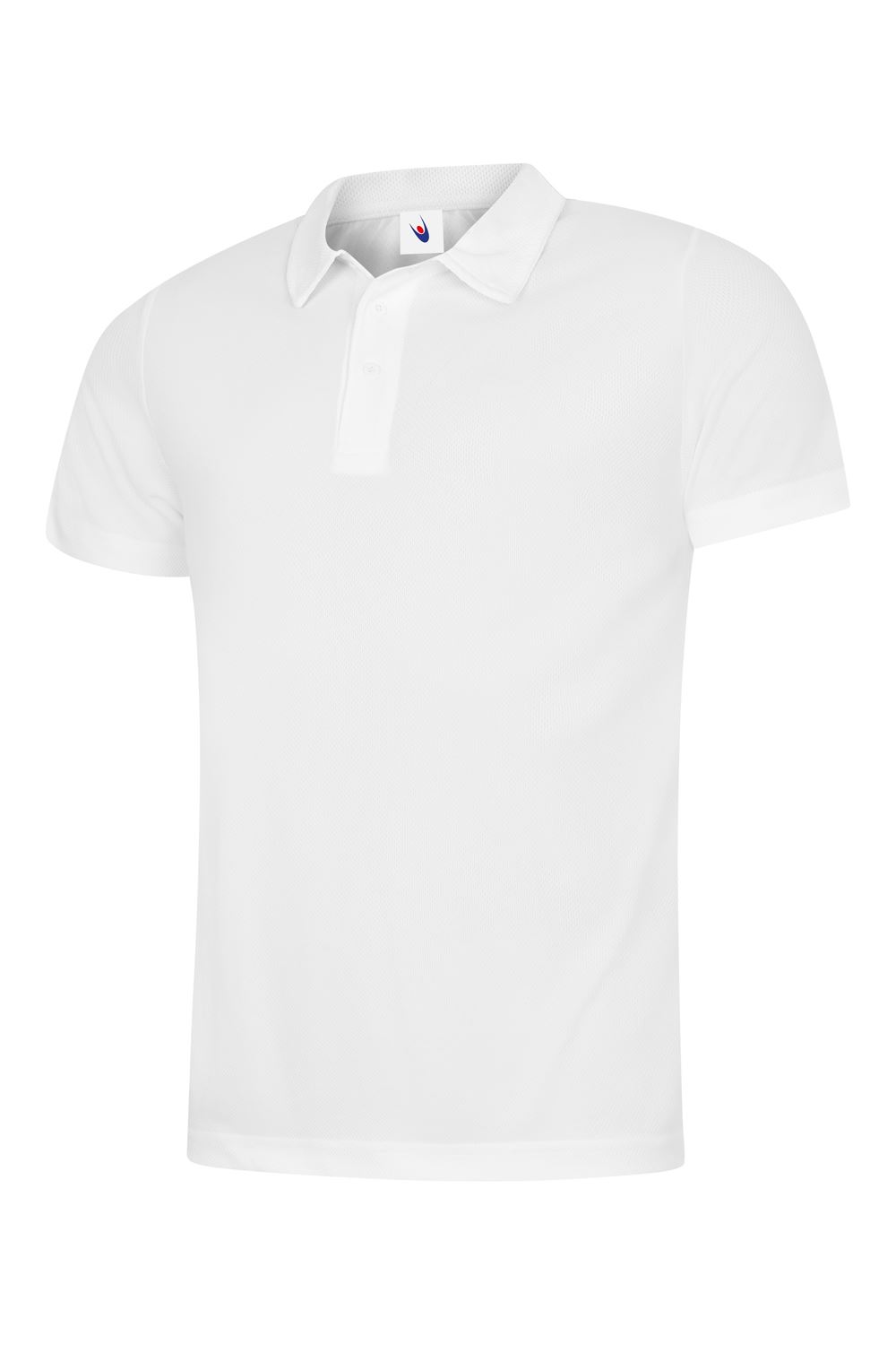 Uneek Unisex Ultra Cool Polo Shirt - Breathable, 100% Polyester, White, Size M