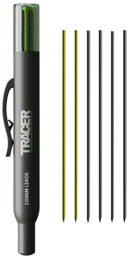 TRACER - Athsholáthair Luaidhe do Pheann Luaidhe Tógála, 6-Pac le Crosóg