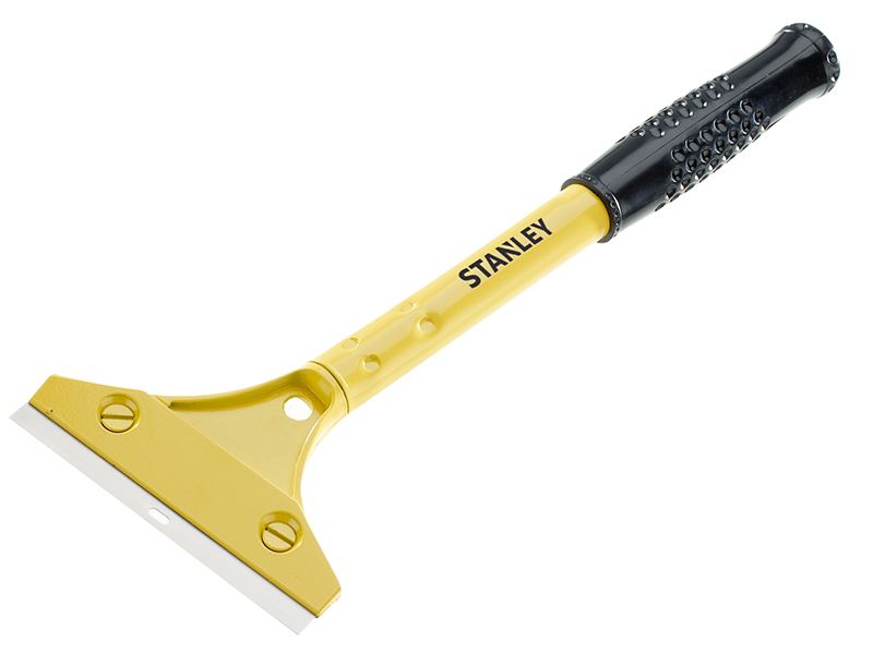 STANLEY Raspador con mango largo y hoja de 100mm para uso intensivo