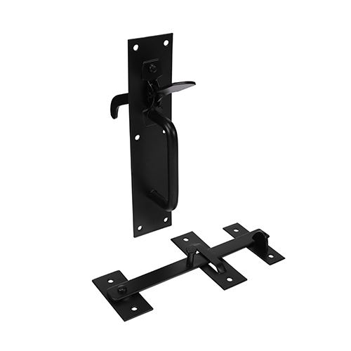 Timco Suffolk Latch, středně těžké provedení, černá (205 x 45mm)