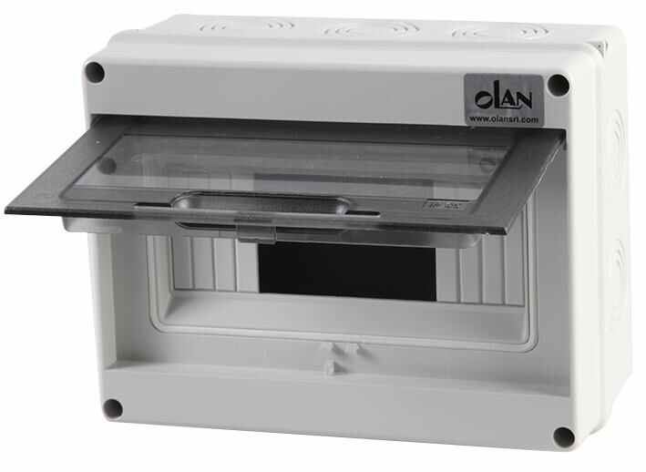 OLAN - IP65 ABS 8-Modul-Verteilerkasten - 200x160x90mm