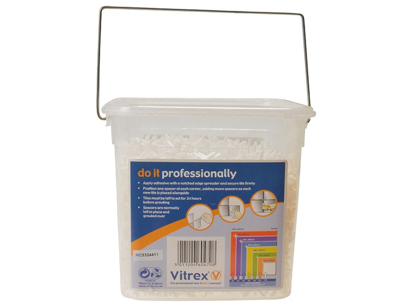 Vitrex 2.5mm Wall Tile Spacers (Pack of 3000)