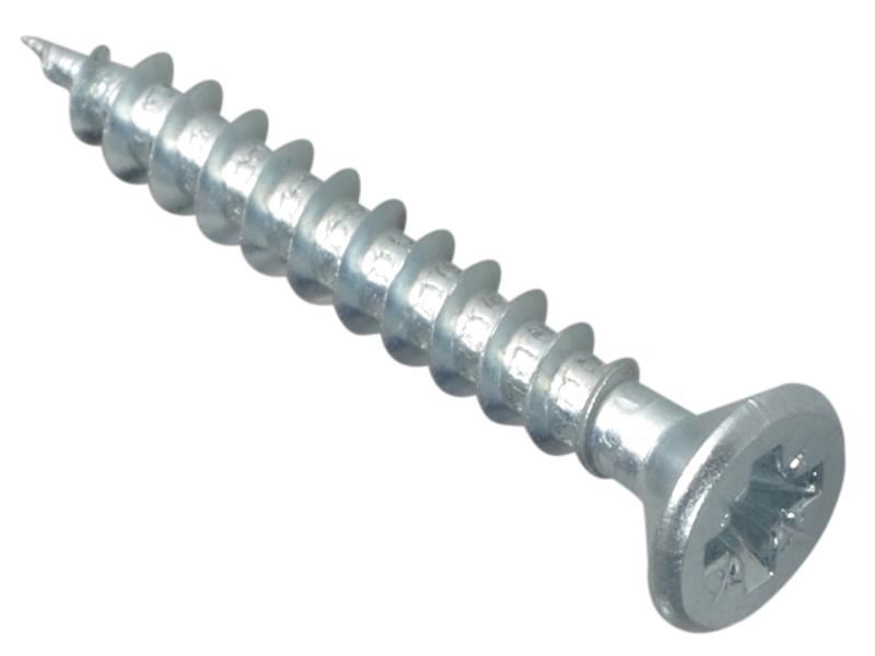 ForgeFix - Skru Serbaguna Bersaiz Pozidriv CSK ST ZP 4 x 30mm (Kotak 200)