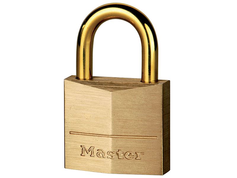 Master Lock - Solider Messing-Vorhängeschloss 35mm mit Messingbeschichtetem Bü