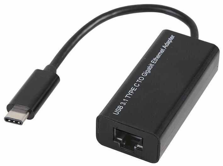 PRO SIGNAL USB 3.1 Type-C to Gigabit Ethernet Adapter, Black