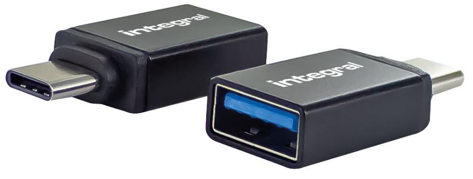 INTEGRAL מתאם USB-A נקבה ל-USB-C זכר, חבילה כפולה