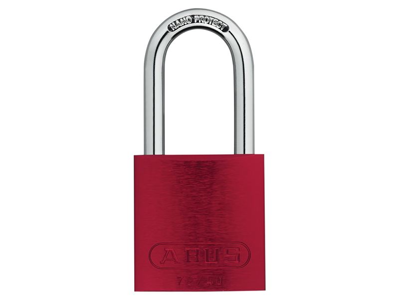 ABUS 72/40mm Aluminium Padlock, Red, 40mm Shackle - Keyed Alike