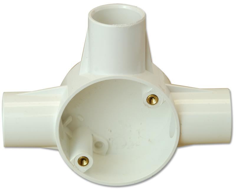 PRO POWER 25mm T-Doos Conduit Body - Wit