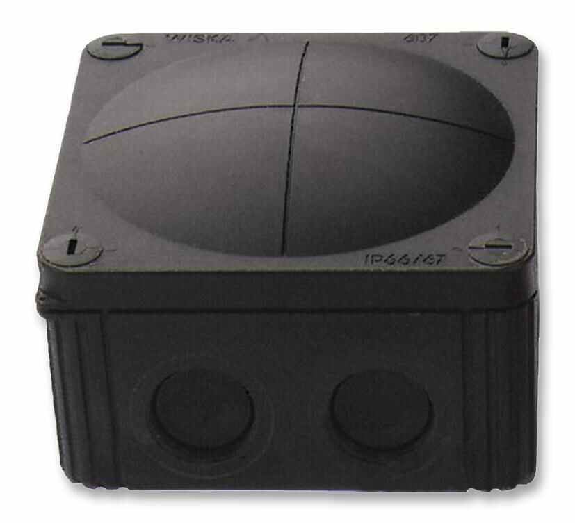 WISKA Kompakt-Verteilerdose Polypropylen IP66/67, 110 x 110 x 66mm, schwarz