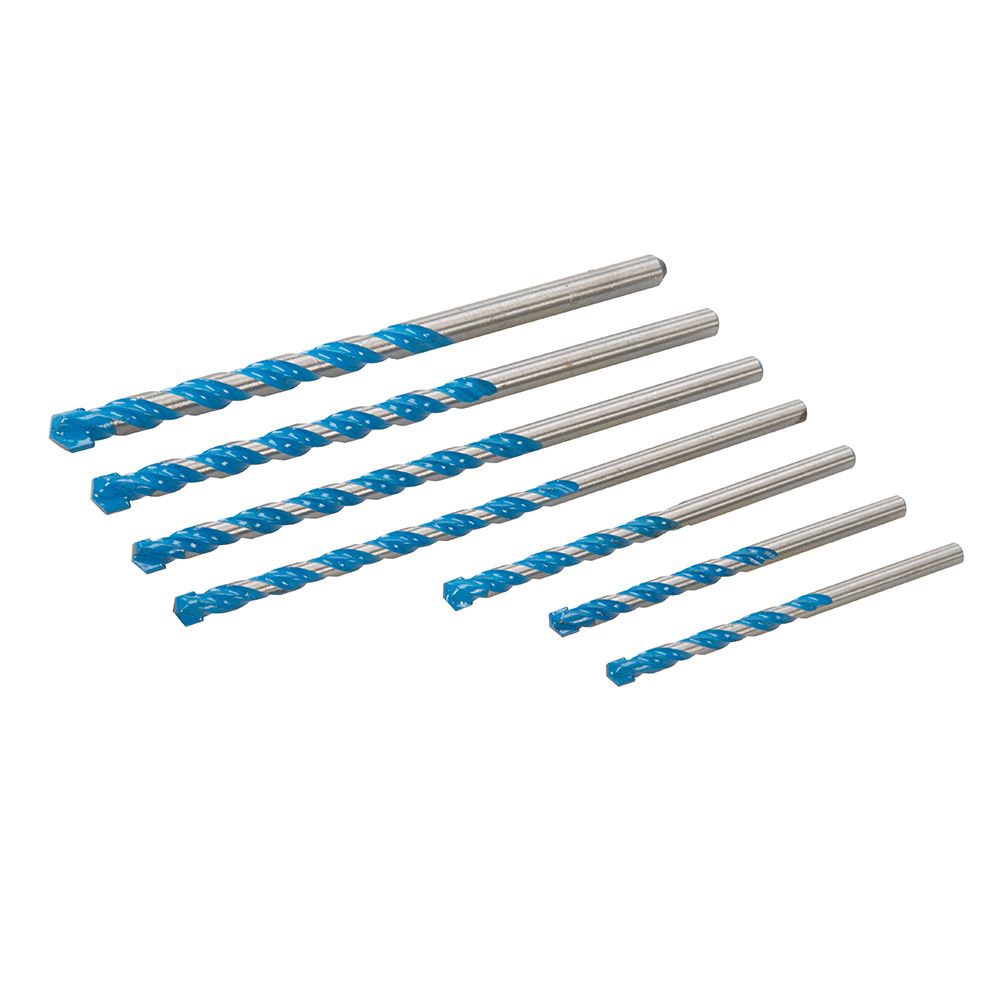Silverline Multi Construction Drill Bit Set, 7pc