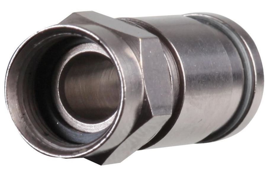 Vision F Type - Nascóir Comhbhrúite 75 Ohm, Pacáiste de 50