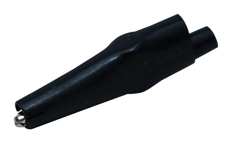 MUELLER ELECTRIC - 10A isolierte Stahl-Krokodilklemme, Schwarz