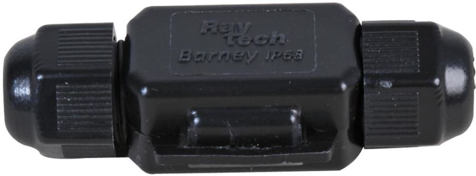 RAYTECH - Penyambung Kabel 2-Kutub, 2.5mm, IP68, Hitam