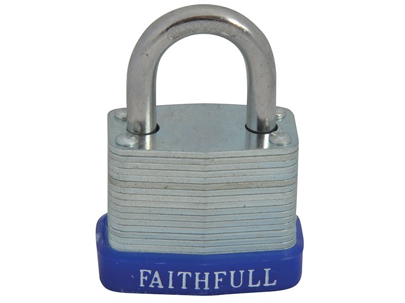 Faithfull Cadeado de Aço Laminado, 30mm, com 3 Chaves