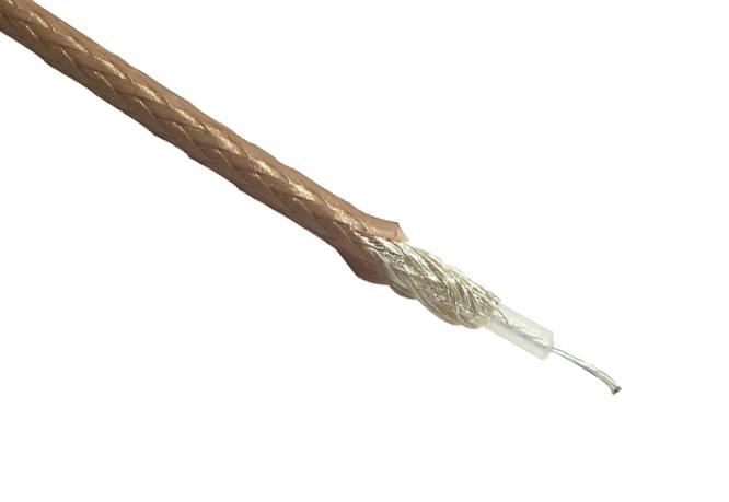 PRO ELEC Cable Coaxial RG316, 50 Ohm, Marrón, Bobina 100m