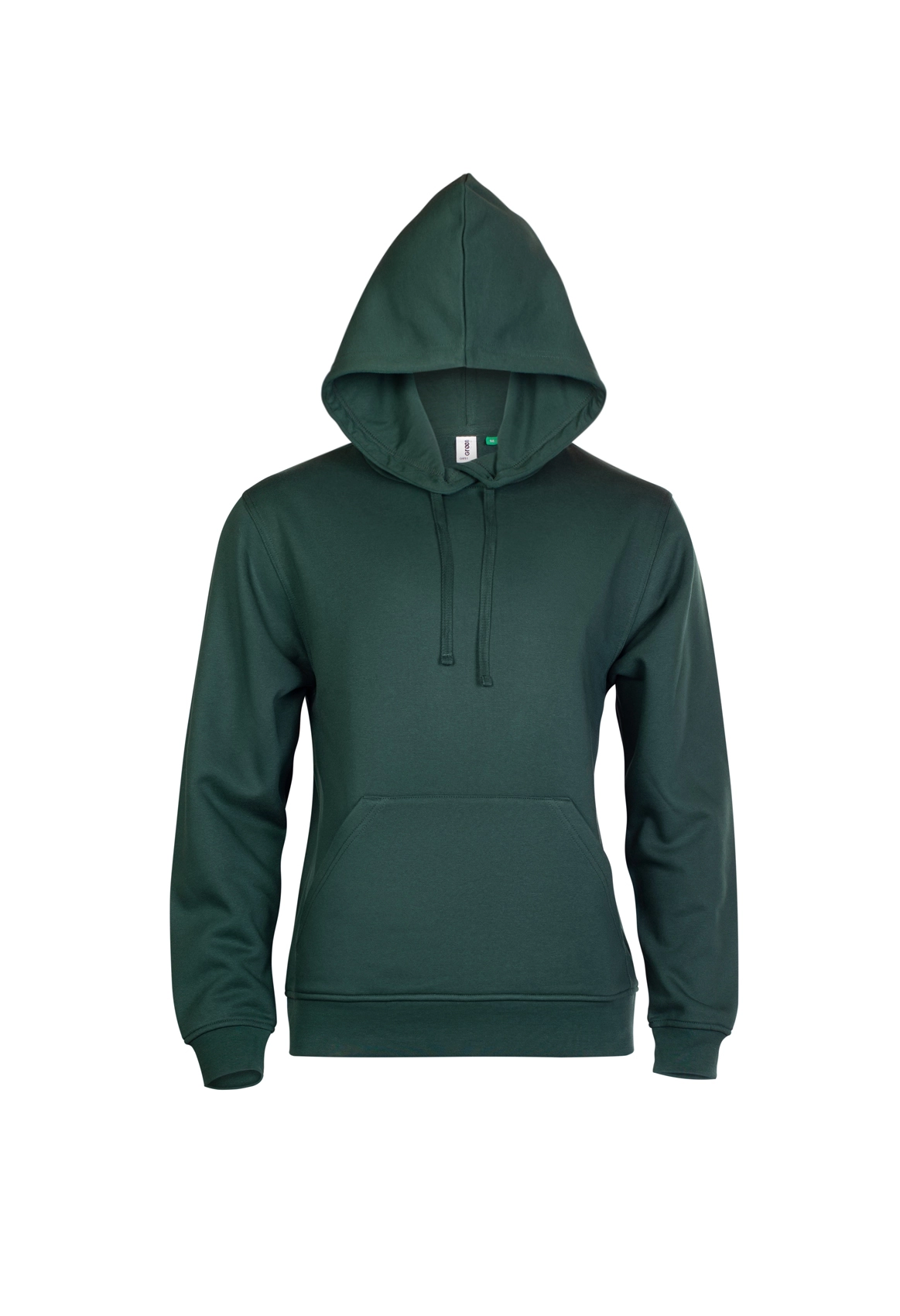 Uneek Eco Hoodie - Super Soft, Bottle Green, Size XS