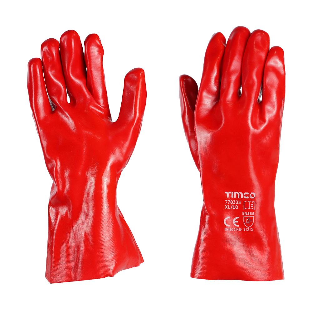 Timco PVCコーティングガントレット コットンインターロック仕様 サイズXL (1枚)