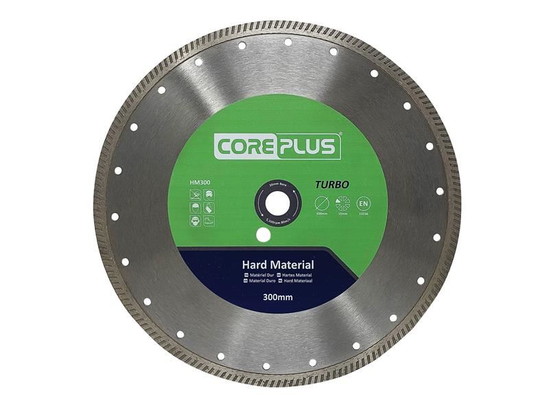 CorePlus Disco de Diamante Turbo HM300 para Materiais Duros, 300mm