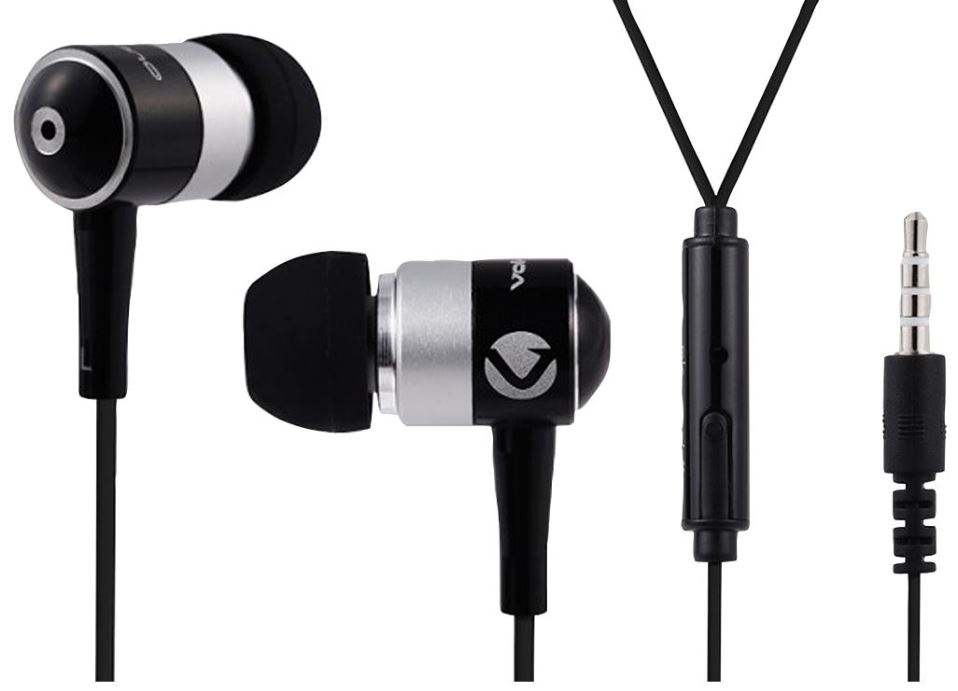 VOLKANO Stannic Auriculares Hi-Fi Intrauditivos, Negro
