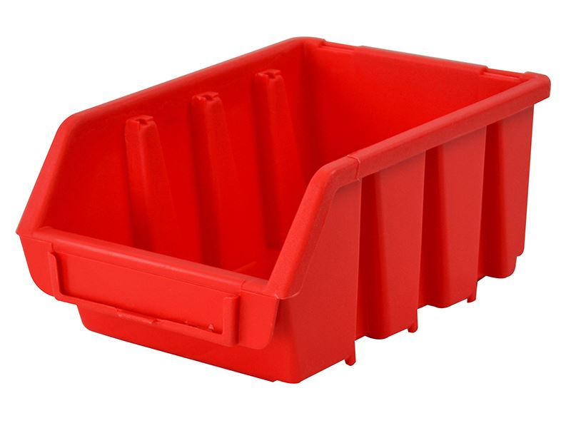 Faithfull Interlocking Storage Bin Size 2, 116 x 161 x 75mm, Red