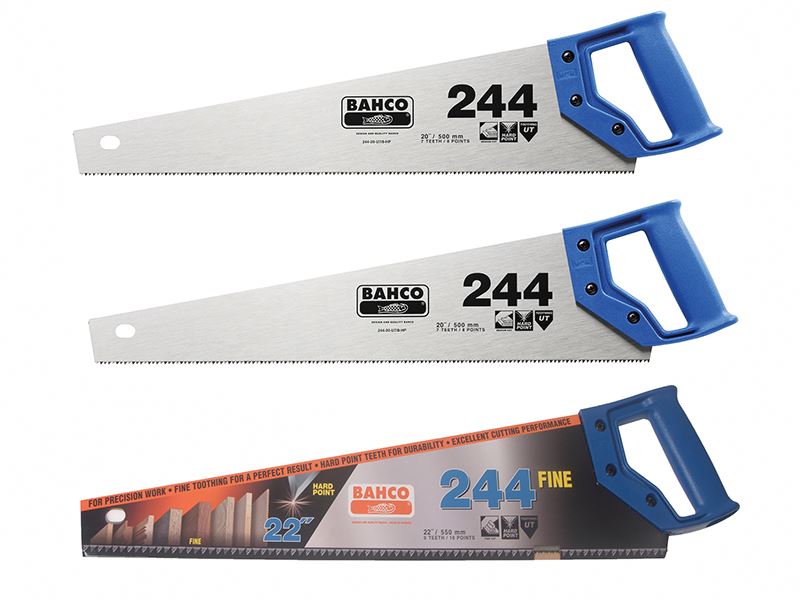 Bahco 244 Hardpoint Handsaw Pack - 2x 7 TPI & 1x 9 TPI, 550mm
