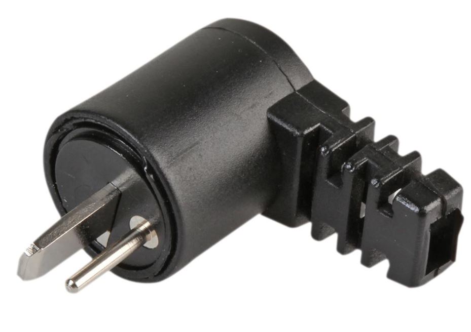 SCHURTER 2-Pin Right Angled Speaker DIN Plug