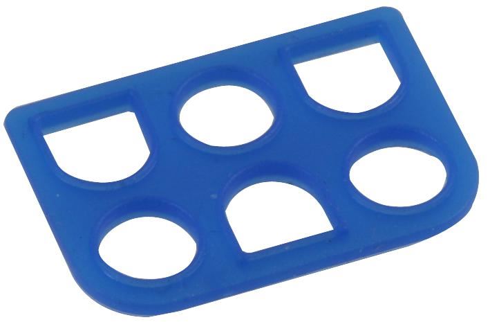 Joint d'interface 6 voies AMP TE Connectivity, silicone (bleu)
