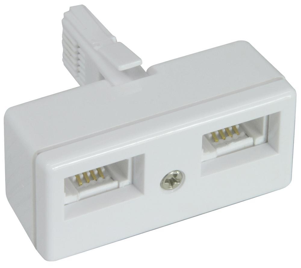 Adaptateur téléphonique double ELECTROVISION - 4 fils