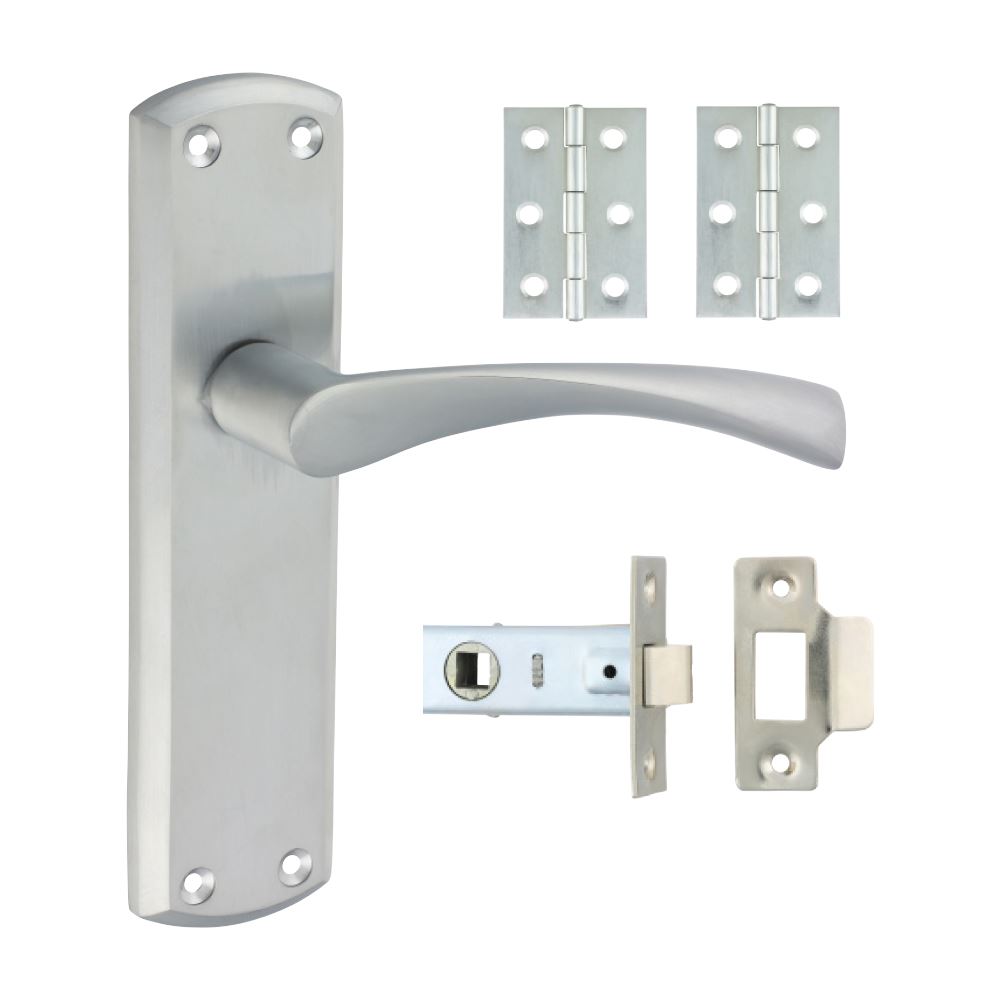 Timco Zeta Latch Door Pack, Satin Chrome (1 Each)
