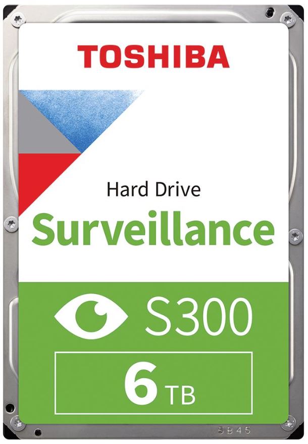 Toshiba S300 6TB Surveillance HDD SATA 6Gb/s 3,5 Inch 5400RPM