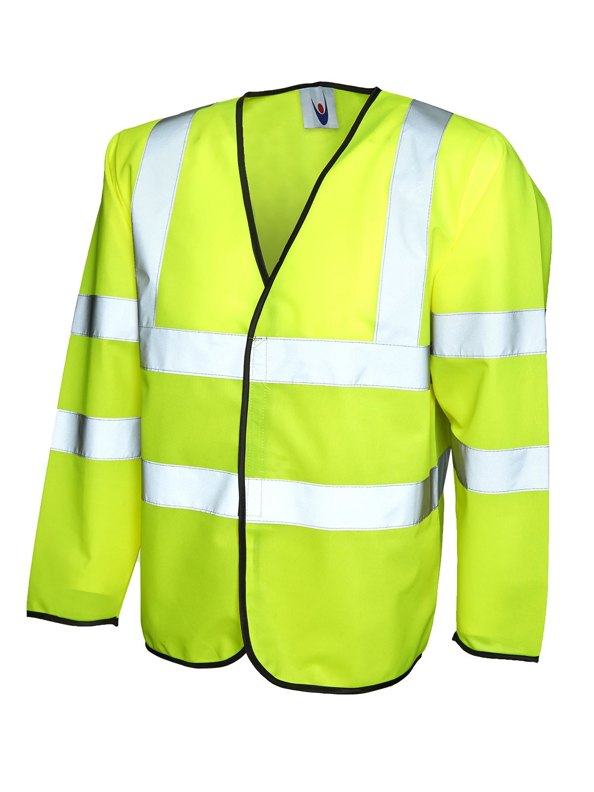Uneek Unisex Long Sleeve Safety Waistcoat - Yellow, Size S - EN471 Class 3