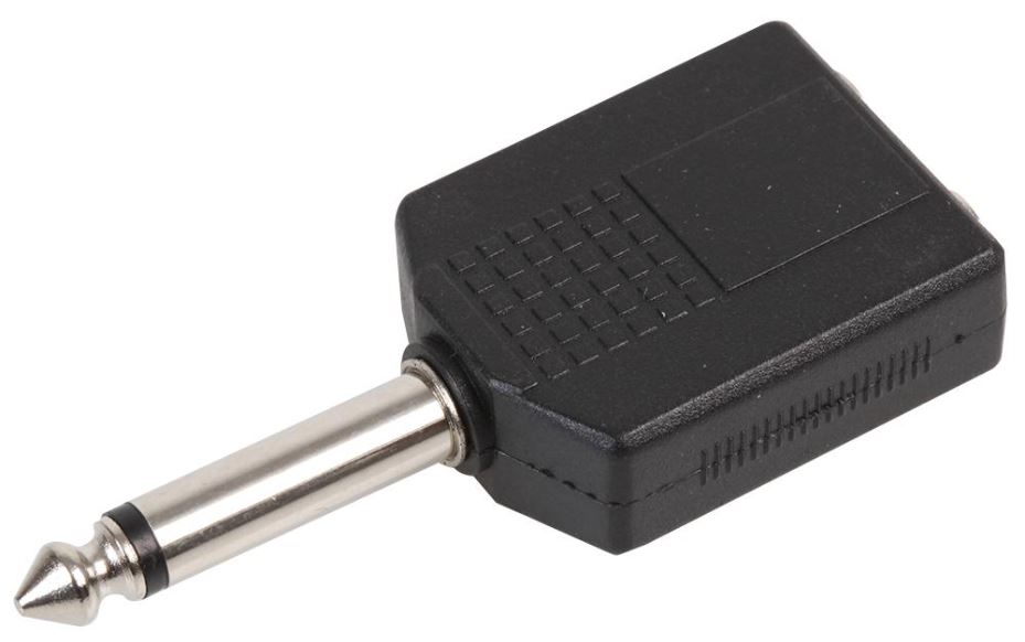 PRO SIGNAL Divisor de Jack Mono 6.35mm, 2x Mono para Mono