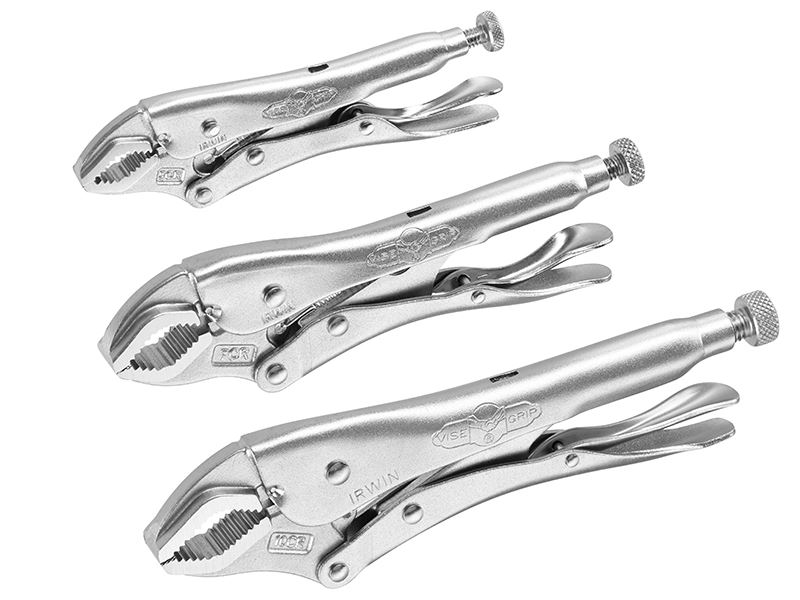IRWIN® Vise-Grip® Curved Jaw Locking Pliers Set, 3-Piece (5CR/7CR/10CR)