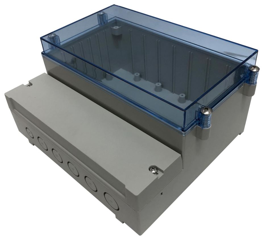 MULTICOMP PRO ABS krabice s dvěma prostory, IP65, 185x213x104.5 mm