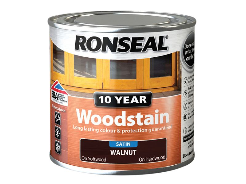 Ronseal 10年耐用木器染色劑 核桃色 250毫升