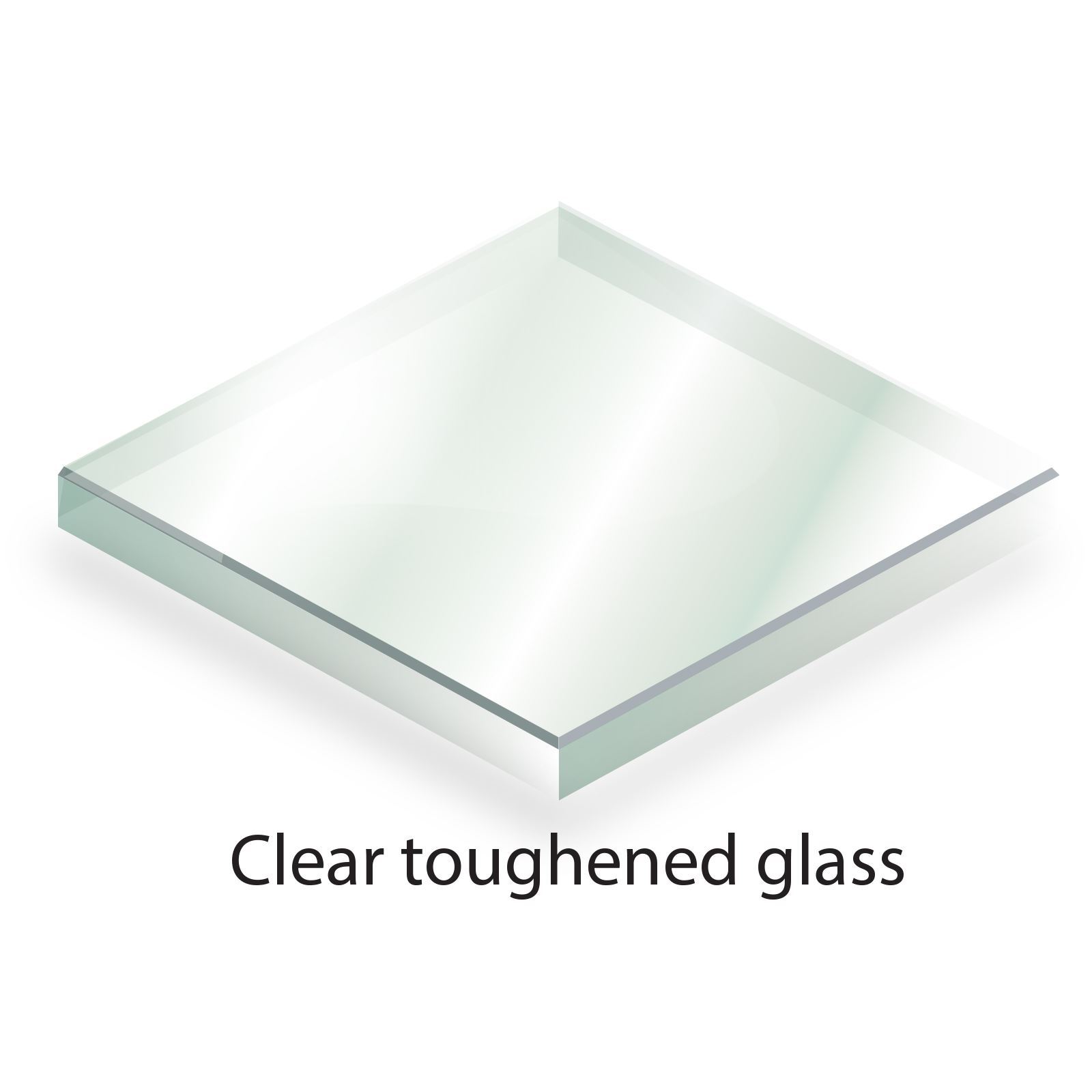Glass Ochrana stolní desky z tvrzeného skla, 6mm, 500mm x 500mm