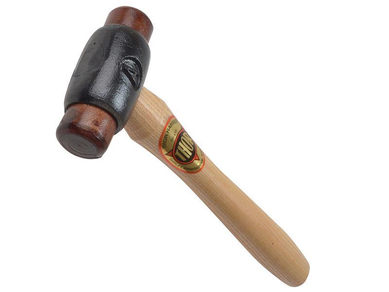 Thor A 25mm Leerhamer met smeedijzeren kop, 285g