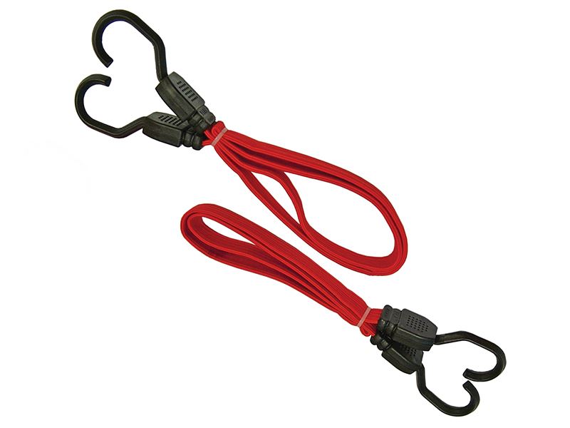 Corde élastique plate Faithfull 76cm (30po) rouge - Lot de 2
