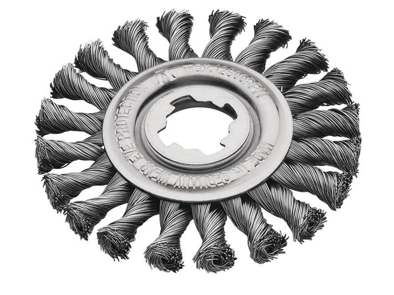 Brosse à nœuds d'acier Lessmann X-Lock sans étincelles, 115mm