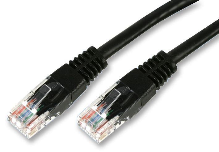 PRO SIGNAL Cat5e RJ45 Ethernet Patch Cable, 0.3m, Black