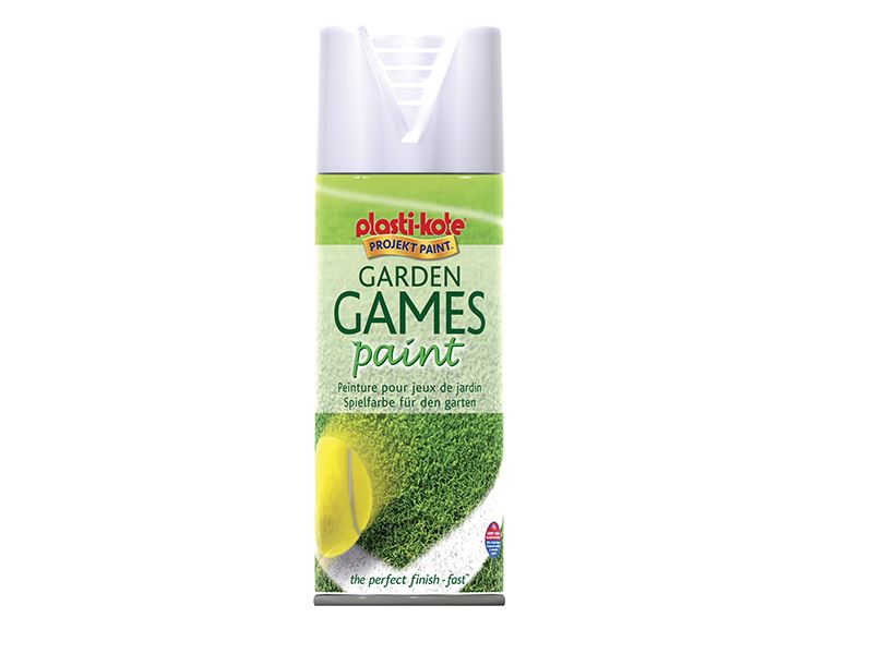 PlastiKote Tinta Spray Branca para Jogos de Jardim, 400ml