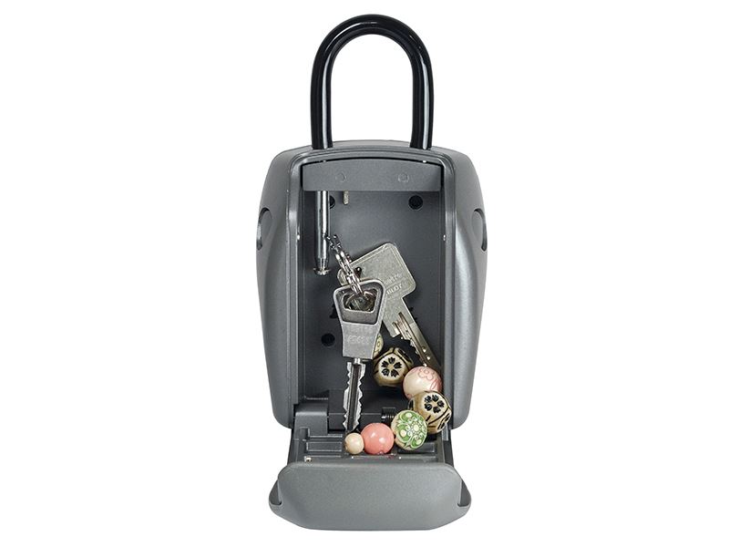 Master Lock 5414E Portachiavi di Sicurezza Portatile, Zincato, 4 Cifre