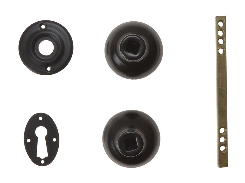 Yale P405 Rim Knob with Black Finish, 43mm