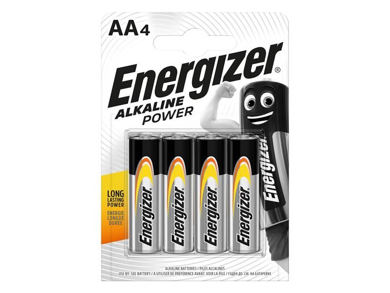 Pilhas Alcalinas AA Energizer, Pack de 4